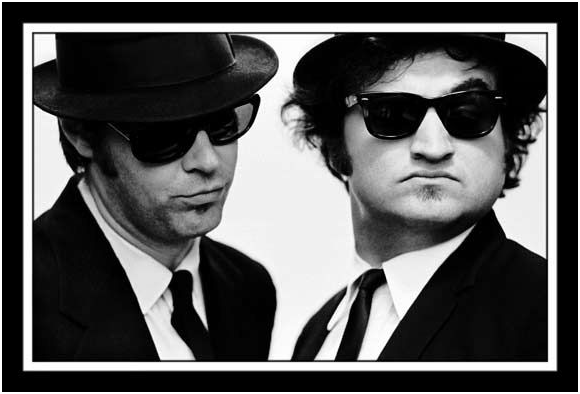 Quel modèle de lunettes de soleil les Blues Brothers portent-ils sur cette photo ?